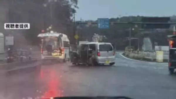 2トントラックと軽乗用車が衝突…70代男性が頭から出血し救急搬送　意識はあり命に別条なし　島根県浜田市