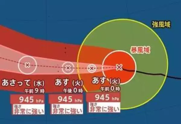 【台風情報】大型で非常に強い「台風13号（ドルフィン）」最大瞬間風速60m/s・中心気圧945hPa　週後半に沖縄直撃か…進路予想・今後の雨風シミュレーション【気象庁3日12時45分発表】