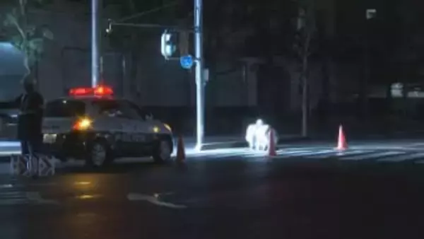 【続報】意識不明で搬送された女性が死亡…死因は出血性ショック　横断歩道で女性をはねたワゴン車の運転手を過失運転致傷容疑で現行犯逮捕　鳥取県鳥取市