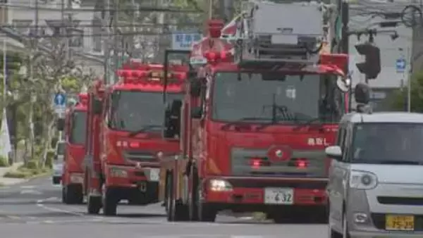 鳥取大火から74年　防火意識向上へ鳥取消防署がパレード