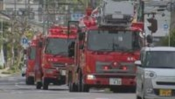 鳥取大火から74年　防火意識向上へ鳥取消防署がパレード