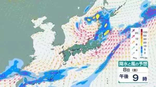 【週末の天気は？】10日にかけて北日本で暴風、沖縄で大雨による土砂災害などに警戒　雨はいつどこで降る？気象庁の最新の予報は？【13日(水)にかけての雨風シミュレーション】