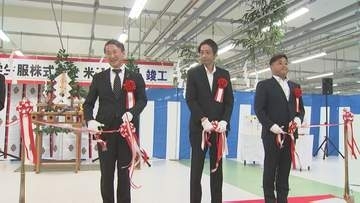 ブレザーの受注数は10年前と比べて倍増…「菅公学生服」新たな工場を米子に増設　一方、夏場はカッターシャツからポロシャツに需要が変化