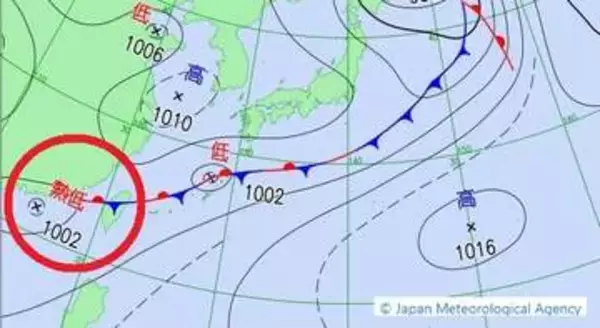 【新たな“台風のたまご”】きょう9日に熱帯低気圧発生か…今後の動きはどうなる？　気象庁の予想天気図【6月14日(日)にかけての雨風シミュレーション】