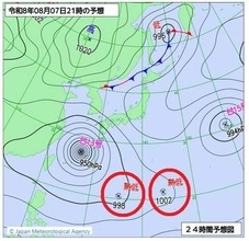 【ダブル“台風のたまご”】台風13号・15号に加えて…今日(7日)にも“熱帯低気圧”が新たに2つ発生か　予想天気図・進路予想・17日にかけての雨風シミュレーション【気象庁7日13時05分発表】今後の台風情報に注意