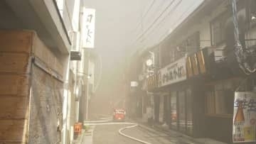 【速報】中心市街地で建物火災　立ち上る煙　鳥取県米子市