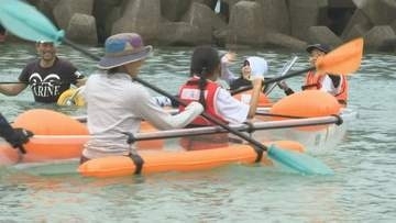 みんなで楽しむ　レインボーユニバーサルマリンキャンプ　島根県松江市の野波海浜公園で開催