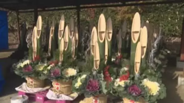 鋭い切り口が特徴　毎年人気の「門松」　製作最盛期に　島根県邑南町