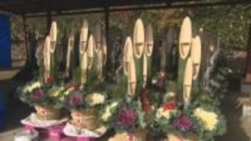 鋭い切り口が特徴　毎年人気の「門松」　製作最盛期に　島根県邑南町