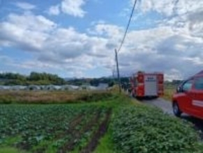 【速報】「田んぼでトラクターが燃えている」鳥取県大山町で車両火災