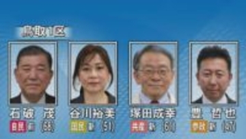 衆院選鳥取1区　石破前総理が地元入り「今度は全く構図が違う」必勝へ選挙戦態勢確認　対する新人3人は早くも街頭に立ち政策論争