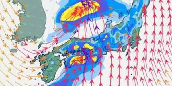 「【春の嵐】4日～5日は全国的に荒天　暴風・高波・大雨に警戒　“花散らしの雨”か…「お花見イベント」の中止も相次ぐ【8日(水)にかけての雨風シミュレーション】」の画像