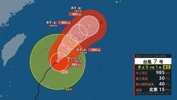 【ダブル台風情報】台風7号(メーカラー) は暴風域伴い北上…週末は九州・四国・近畿・東海・関東に接近か　台風8号(ヒーゴス)もあわせ大きな影響及ぼす可能性　進路予想・雨風シミュレーション【気象庁25日発表】