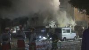 焼け跡から1人の遺体　鳥取市で民家全焼火災　この家に住む高齢女性と連絡とれず