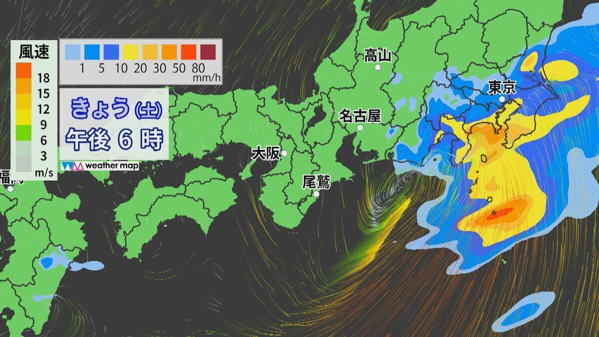 東海地方では夕方まで激しい雨の予想 24時間雨量は愛知100ミリ･岐阜80ミリ･三重120ミリ 東海道新幹線は始発から運転も今後影響の可能性あり