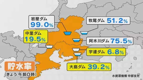 「｢農業始めて40年。ここまで雨が少ないのは初めて｣ 記録的な少雨で野菜の生育･価格にも影響が…？ ダイコンは小さく キャベツは軽く 愛知」の画像
