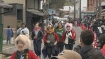 初代“最強の福女”は誰に？岐阜･恵那市で｢福女チャレンジ｣ ゴールの神社を目指し111人が全力疾走 きっかけは“福男選び”… 街おこしに期待込め