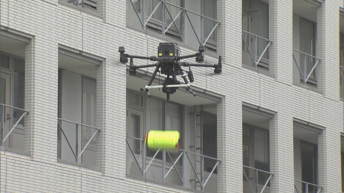 愛知･豊橋市で｢水難救助対応型ドローン｣導入 浮き輪投下やスピーカーで呼びかけも… 赤外線カメラ搭載で夜間でも捜索可能に