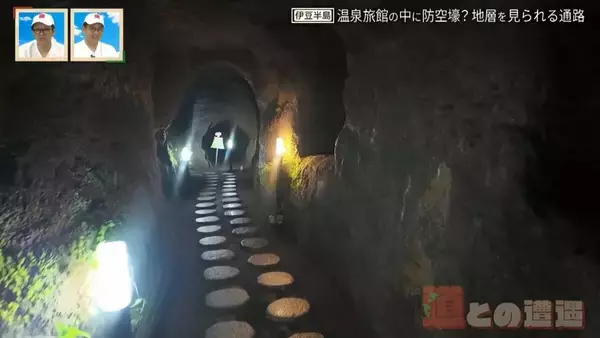 温泉旅館内に防空壕⁉ “地層”が間近で見られる道とは？静岡・伊豆半島「ジオパーク」にまつわる3つの道をたどる【道との遭遇】