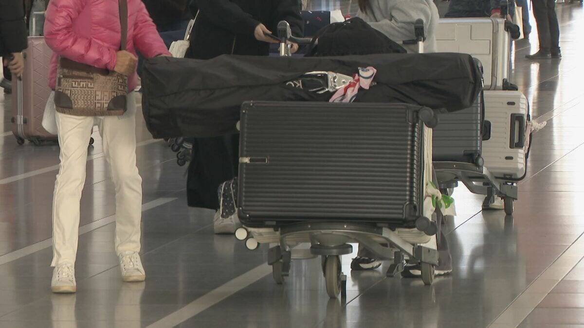 中国便 “渡航自粛”で大幅減少 中国本土便の予約数は前年比約36％減 中部空港の年末年始予約状況 出発ピークは12月27日 到着ピークは1月3日