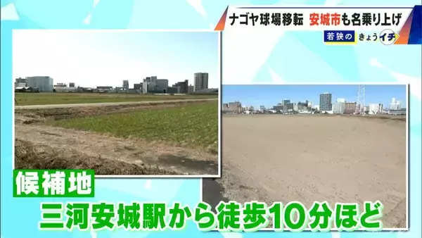 「ドラゴンズ 2軍本拠地の移転先どこに? 新たに愛知･安城市が立候補表明 新幹線の駅から徒歩10分 ｢燃えよドラゴンズ!｣作詞作曲者の出身地」の画像