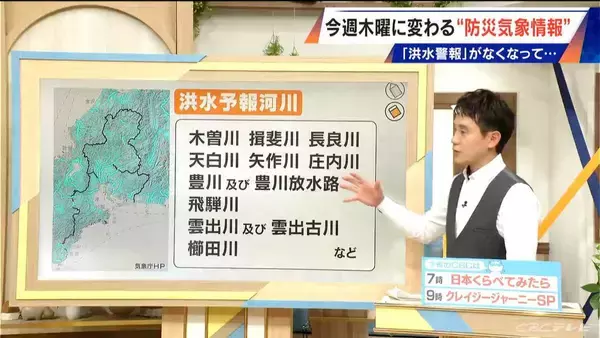 「5月28日に変わる“防災気象情報”のポイント 川の情報は ｢河川氾濫｣と｢大雨｣に 呼びかけが分かれる理由とは【解説】」の画像