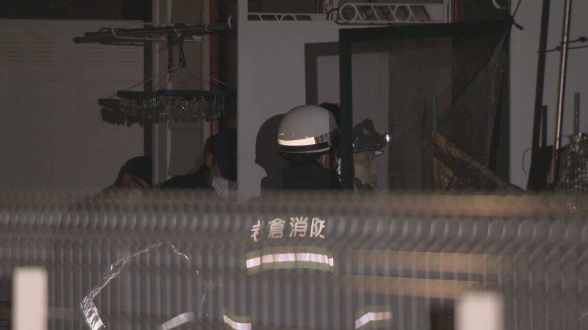 ｢煙とにおいがする｣ アパート火災で男性1人死亡 この部屋に住む男性と連絡取れず… 愛知･岩倉市