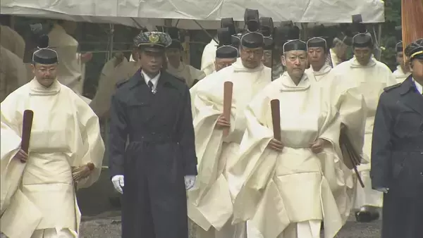 20年に一度行われる「式年遷宮」 に向け伊勢神宮で「木造始祭」 社殿の造営工事の安全を祈願 三重・伊勢市