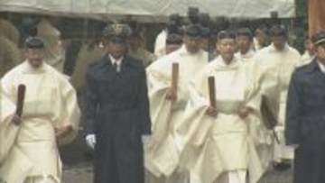 20年に一度行われる「式年遷宮」 に向け伊勢神宮で「木造始祭」 社殿の造営工事の安全を祈願 三重・伊勢市