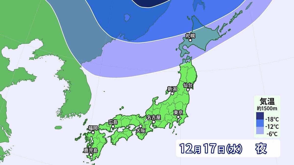 来週は日本列島が真っ赤に…｢10年に一度レベルの高温｣ でも今週末の最高気温は東京8℃ 名古屋9℃予想で“真冬並み” 寒暖差に注意を
