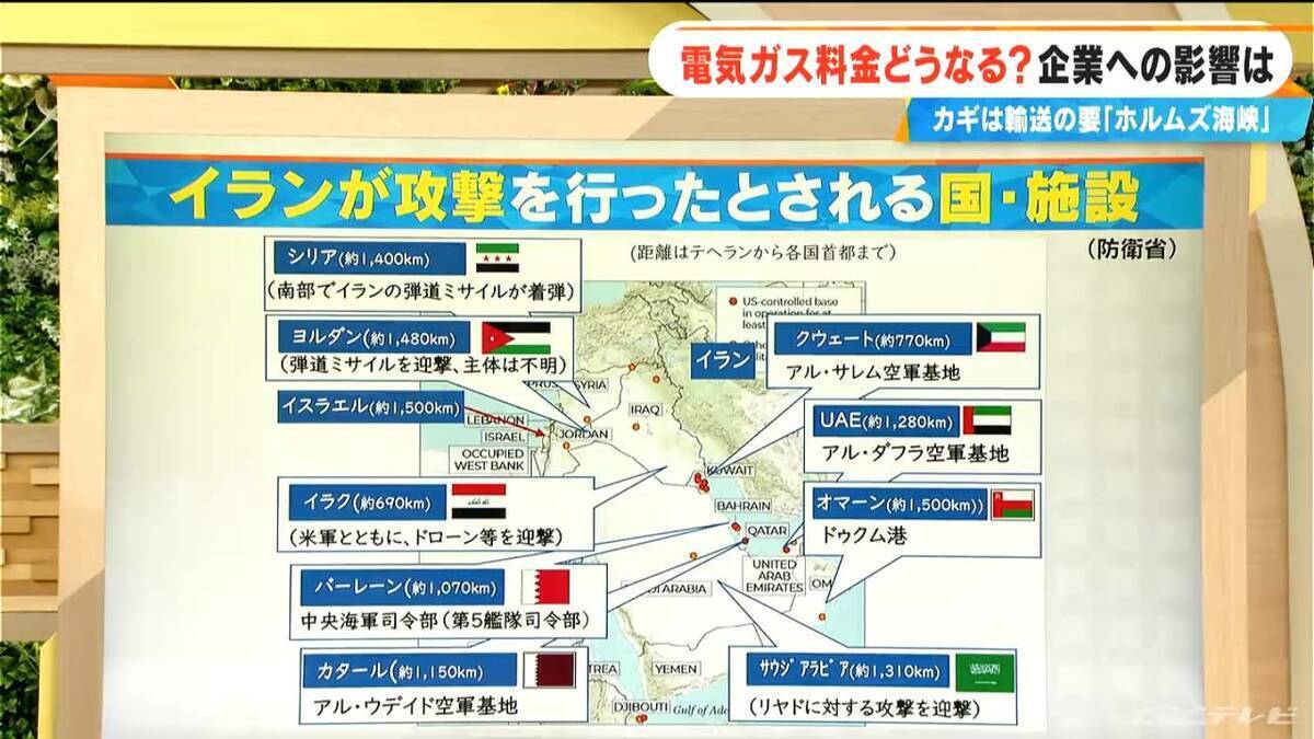 緊迫するイラン情勢 東海地方の企業への影響は？ 電気・ガス料金はどうなる？ホルムズ海峡完全閉鎖でガソリン1リットル300円超の試算も【大石邦彦解説】