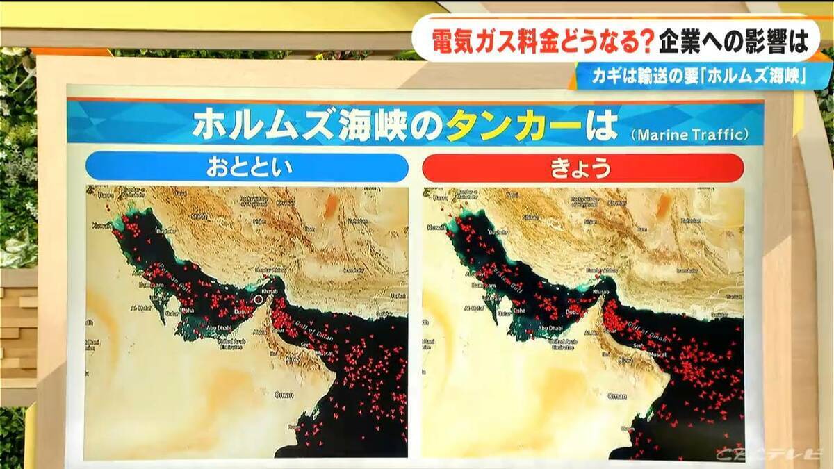 緊迫するイラン情勢 東海地方の企業への影響は？ 電気・ガス料金はどうなる？ホルムズ海峡完全閉鎖でガソリン1リットル300円超の試算も【大石邦彦解説】