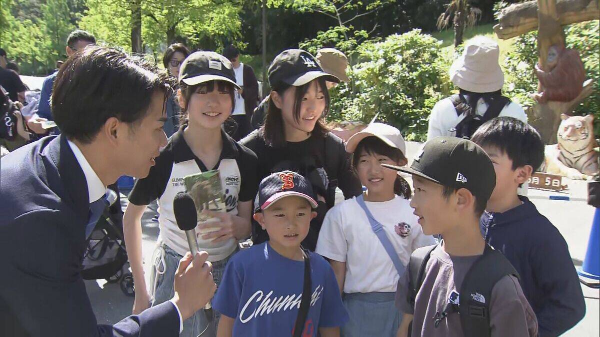 “1年でいちばん混む”こどもの日の動物園 ライオンの食事風景は｢迫力ある｣ 一方キッチンカーには中東情勢の影響が ｢のんほいパーク｣ 愛知・豊橋市