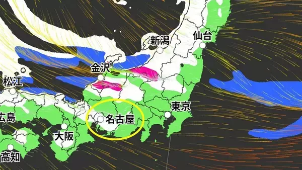 「3連休は名古屋でも｢雪｣ “強烈寒波襲来”で日本海側を中心に大荒れ 24時間予想降雪量は東北地方で100cm･北陸地方で70cm 最新の雪シミュレーション【大雪情報・気象庁】」の画像