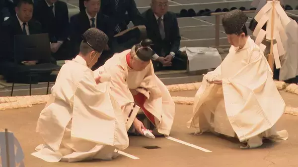 「少しでも感動を与えられるような相撲を」 12日からいよいよ大相撲名古屋場所 前日に成功と安全を祈願する「土俵祭」行われる 名古屋・北区のIGアリーナ