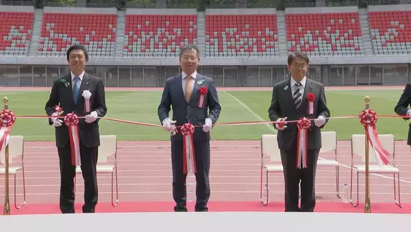 アジア大会のメイン会場 瑞穂公園陸上競技場を抽選で選ばれた500人が駆け抜ける! ｢地域に根差したスタジアムとしての役割を｣