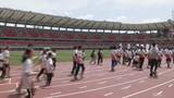 「アジア大会のメイン会場 瑞穂公園陸上競技場を抽選で選ばれた500人が駆け抜ける! ｢地域に根差したスタジアムとしての役割を｣」の画像6