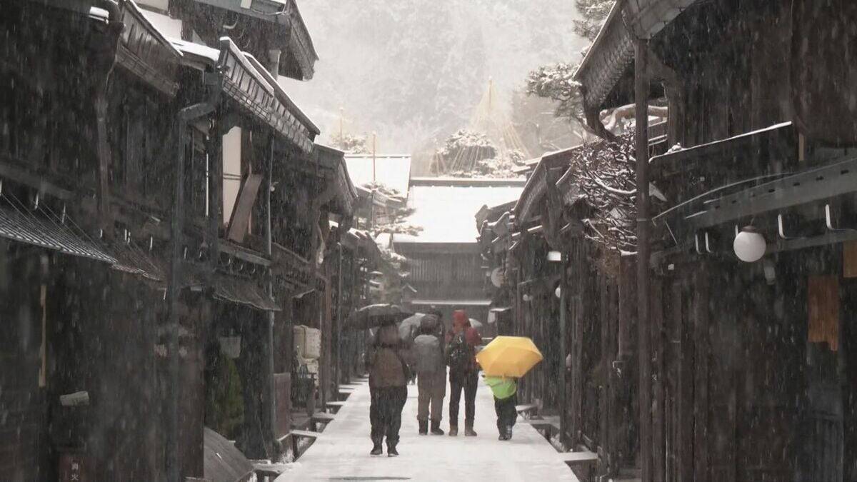 岐阜・白川村で積雪92センチ　“最長寒波”の影響で東海地方は25日昼まで大雪のおそれ