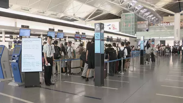 お盆休み 人気の旅先は？中部空港は出国ピーク 国際線予約者数は去年の8割程度に 日中関係悪化などが影響