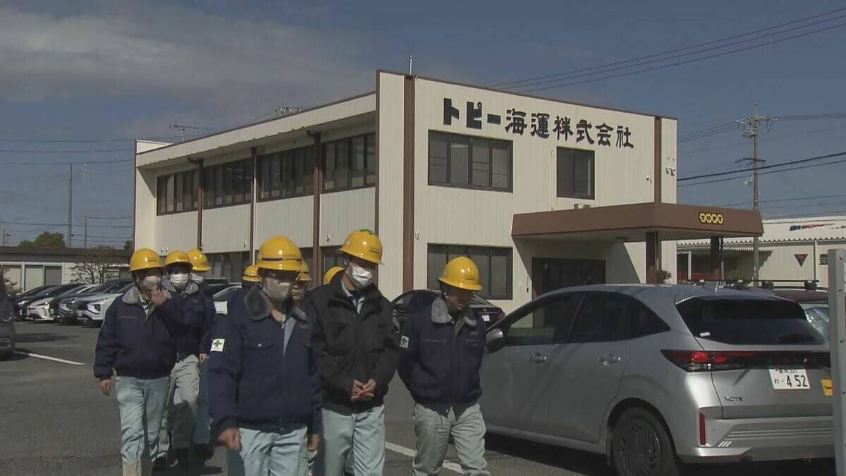 77分後に津波が… 運送会社集まる地区で避難訓練 南海トラフ巨大地震で最大2.9メートルの津波想定 毎年3月11日に実施  愛知･豊橋市