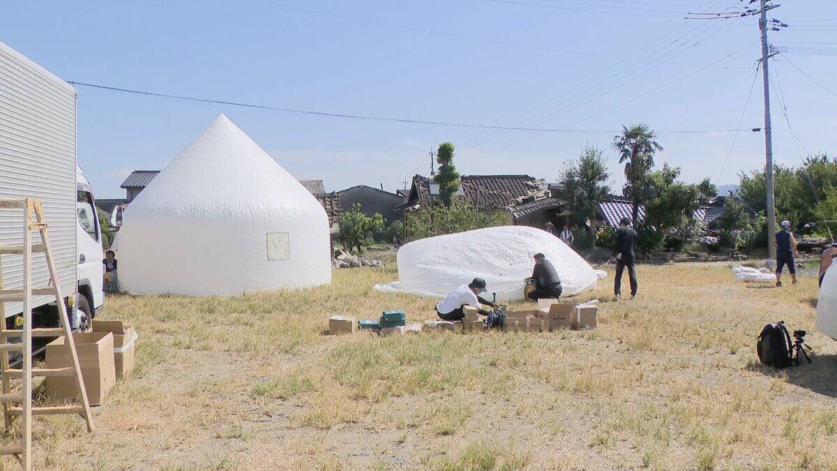 数時間で設置可能な“インスタントハウス” 熊本地震の被災地で設置要望拡大 開発のきっかけは…東日本大震災で出会った子どもたちの言葉