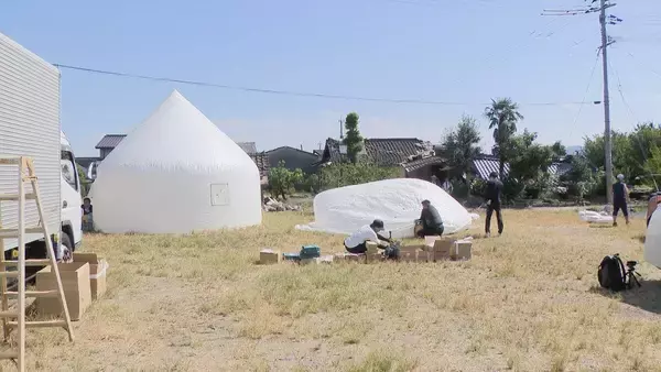 「数時間で設置可能な“インスタントハウス” 熊本地震の被災地で設置要望拡大 開発のきっかけは…東日本大震災で出会った子どもたちの言葉」の画像
