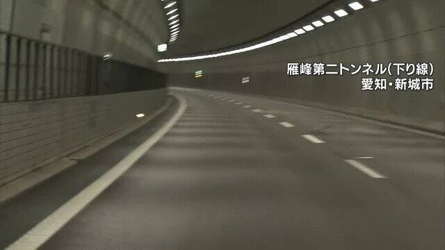 酒気帯び運転のトラックによる衝突事故 運転手の65歳男を現行犯逮捕 トンネル内で壁にぶつかったはずみで乗用車に衝突…自身のトラック横転 新東名高速