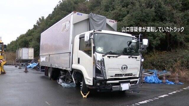 酒気帯び運転のトラックによる衝突事故 運転手の65歳男を現行犯逮捕 トンネル内で壁にぶつかったはずみで乗用車に衝突…自身のトラック横転 新東名高速