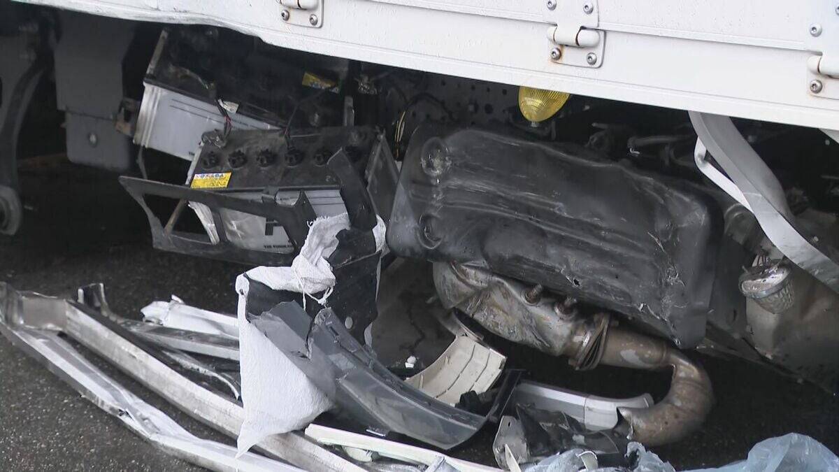 酒気帯び運転のトラックによる衝突事故 運転手の65歳男を現行犯逮捕 トンネル内で壁にぶつかったはずみで乗用車に衝突…自身のトラック横転 新東名高速