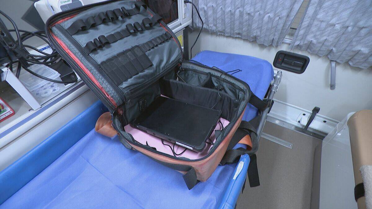 駆け付けた救急隊員がマイナ保険証を読み取ると…服用している薬や受診歴など患者情報が迅速にタブレットに “マイナ救急”の現場は｢とても助かっている｣  愛知・尾三消防本部
