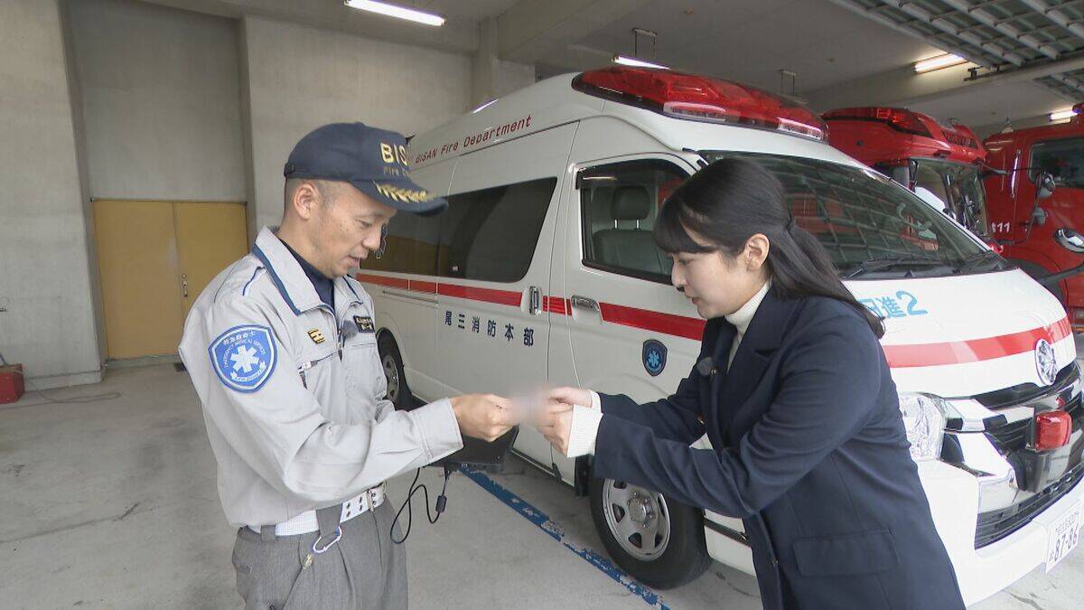 駆け付けた救急隊員がマイナ保険証を読み取ると…服用している薬や受診歴など患者情報が迅速にタブレットに “マイナ救急”の現場は｢とても助かっている｣  愛知・尾三消防本部