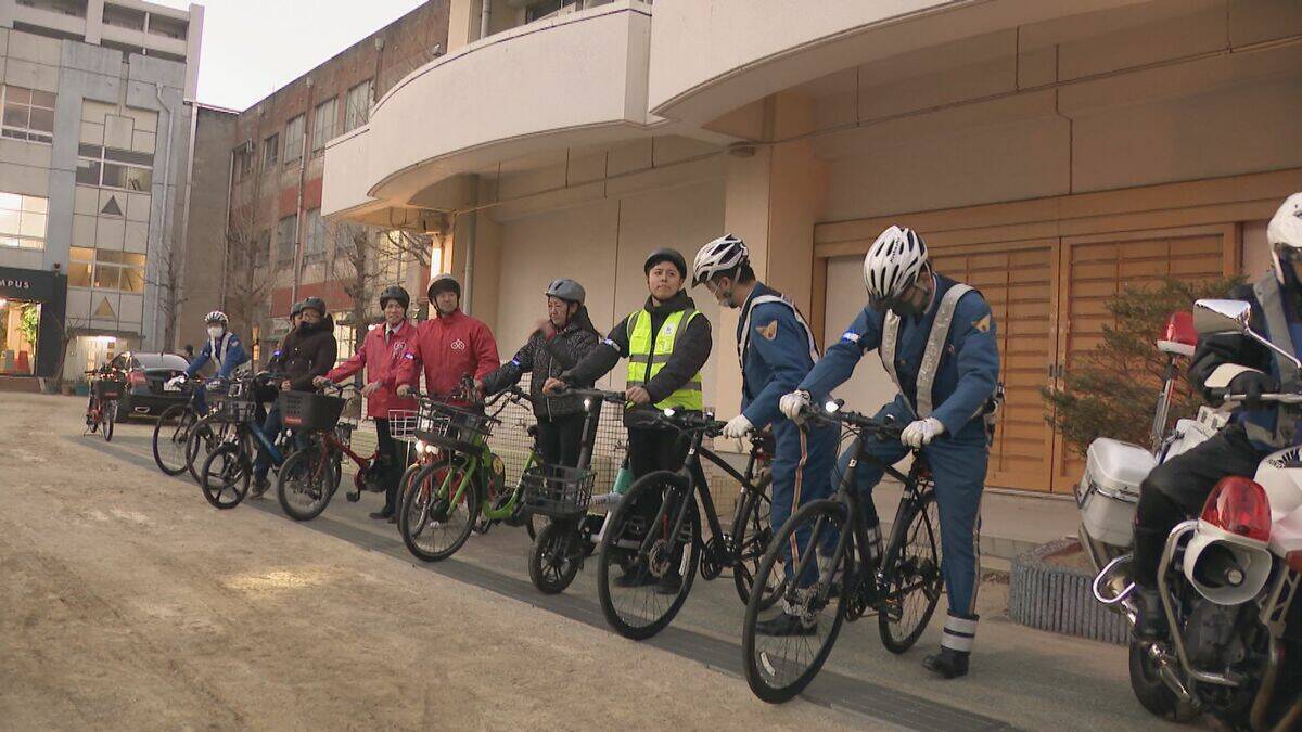 ことし4月から自転車“青切符”始まる 警察がシェアサイクル事業者に周知 ｢利用者にいかに通知していくかが大事｣ 自転車の安全利用呼びかけ