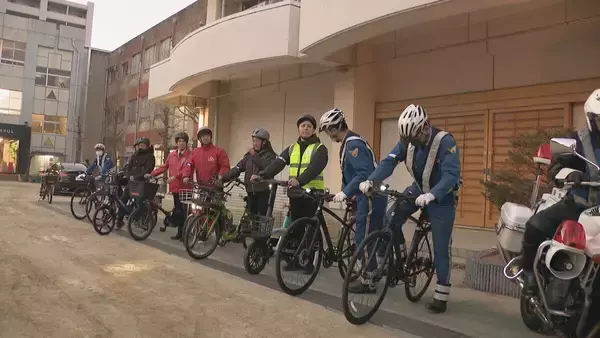 「ことし4月から自転車“青切符”始まる 警察がシェアサイクル事業者に周知 ｢利用者にいかに通知していくかが大事｣ 自転車の安全利用呼びかけ」の画像