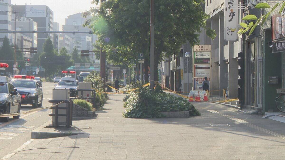 ｢男性がうつ伏せで倒れている｣ 名古屋･東区の路上 意識不明で病院に搬送…死亡 地下鉄桜通線の高岳駅から東に200ｍ